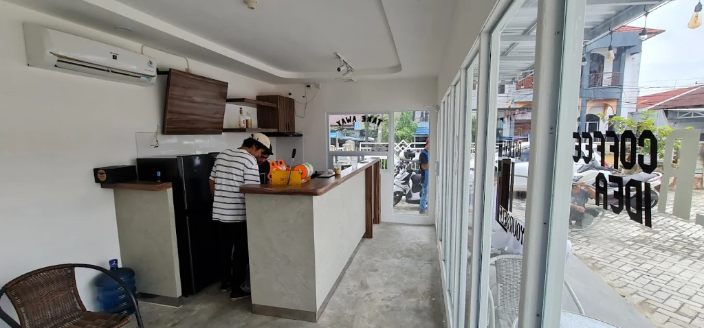 Minimalist barista bar